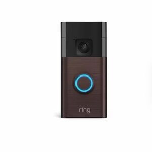 Ring Video Doorbell in Black and Brown Finish